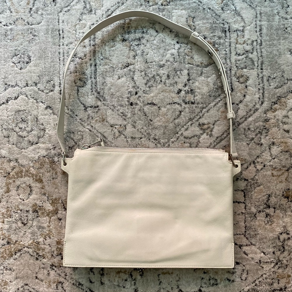 All Saints Leather Shoulder Bag (white) - Picture 2 of 7